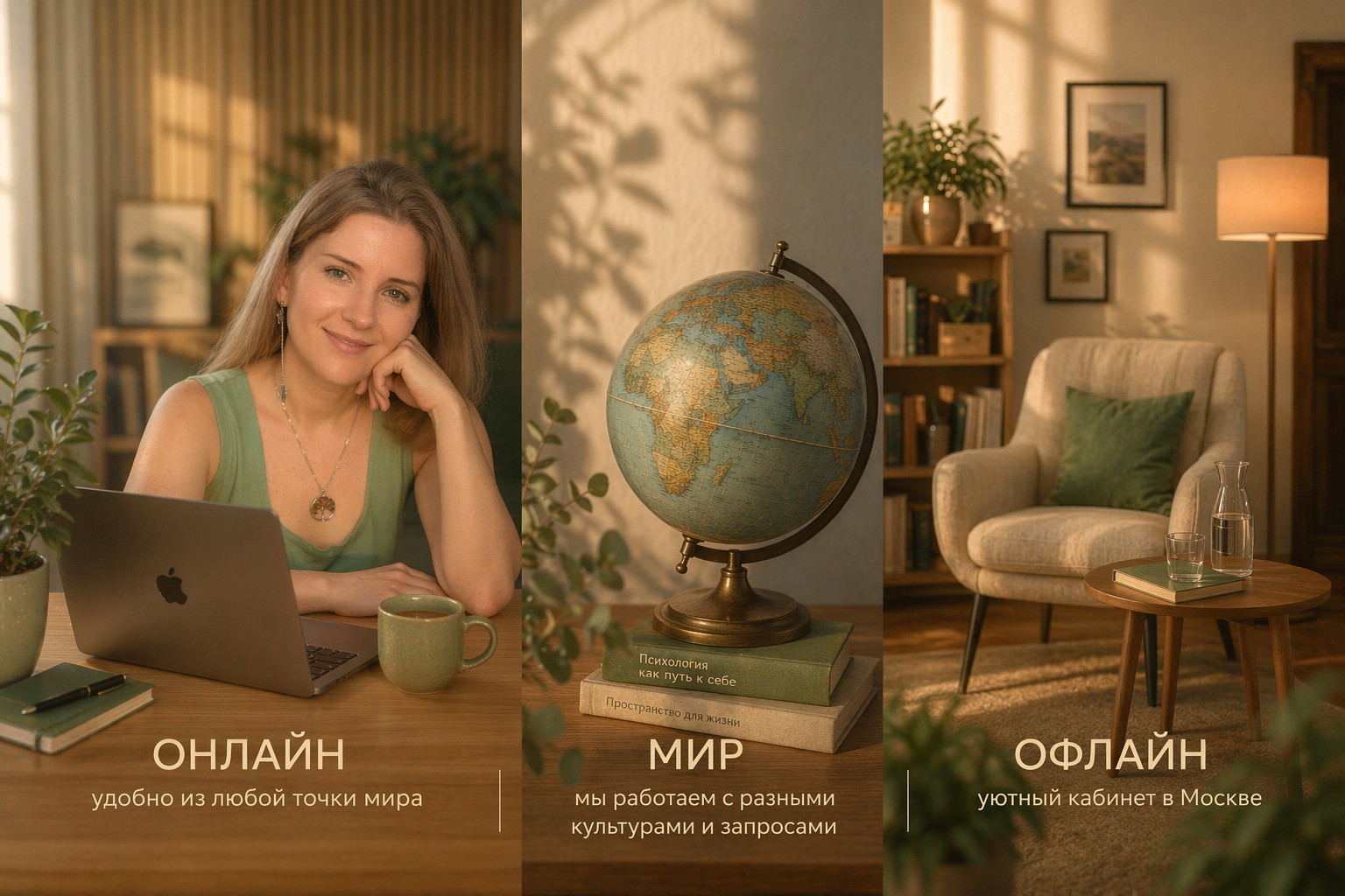 Форматы терапии: онлайн по миру и офлайн в Москве